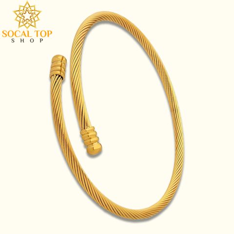 18K gold plated Stainless steel bracelet, Intensity